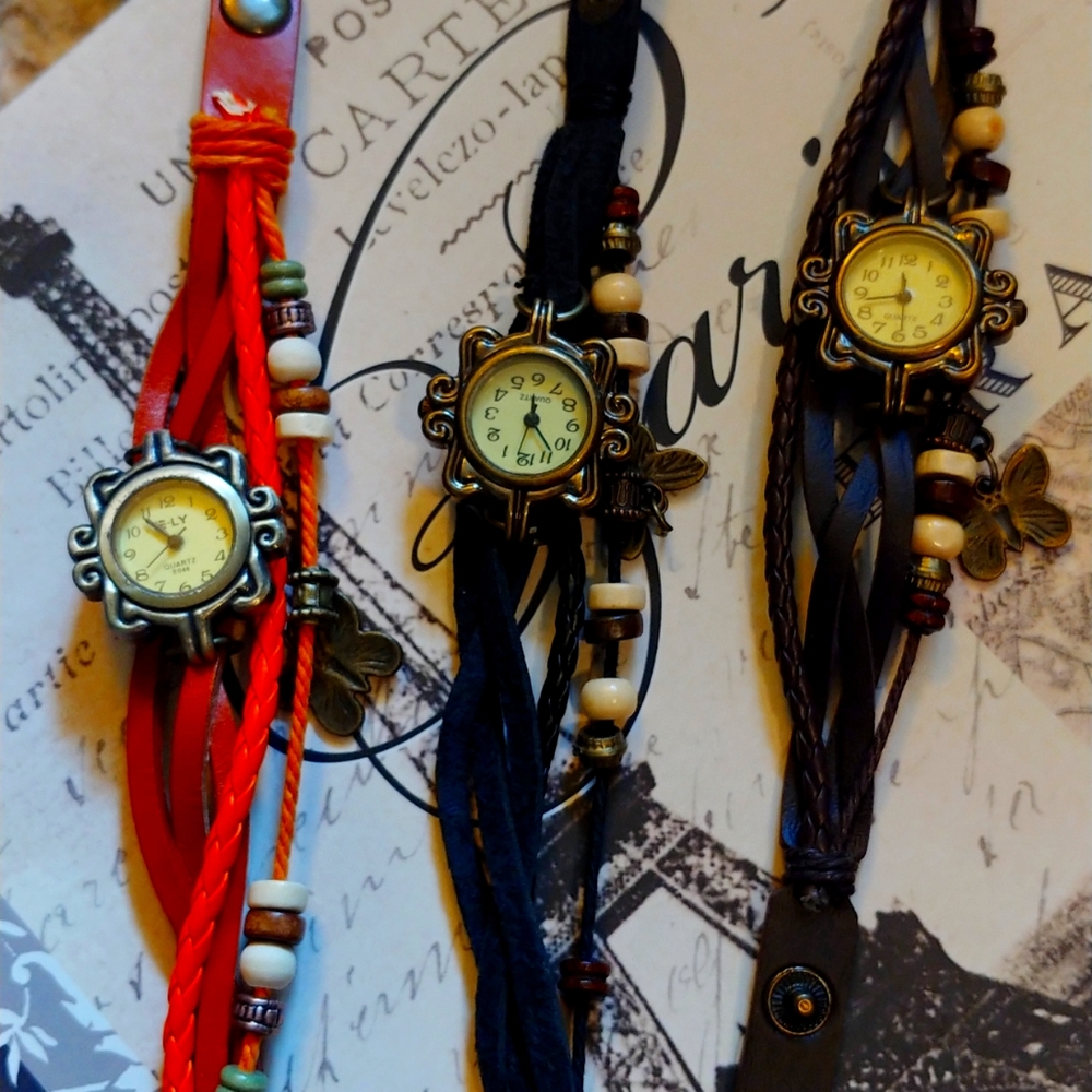 Bohemian leather watches!